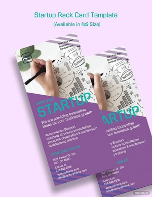Startup Rack Card Template