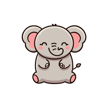 Free Cute Elephant Clipart to Edit Online