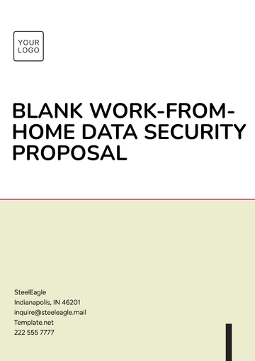 Free Blank Work-from-Home Data Security Proposal Template to Edit Online