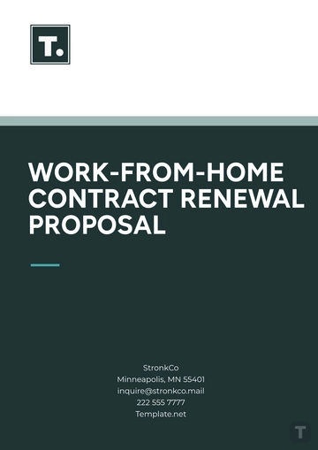 Free Work-from-Home Contract Renewal Proposal Template to Edit Online