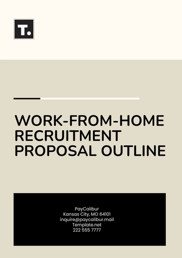 Free Work-from-Home Recruitment Proposal Outline Template to Edit Online