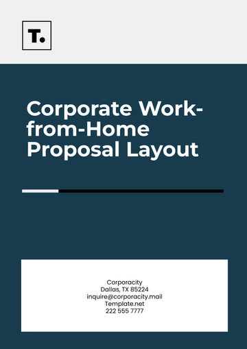 Free Corporate Work-from-Home Proposal Layout Template to Edit Online