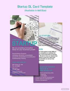 Startup DL Card Template