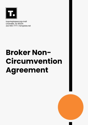 Free Broker Non Circumvention Agreement Template to Edit Online Free Broker Non Circumvention Agreement Template to Edit Online