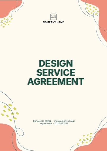 Free Design Service Agreement Template to Edit Online