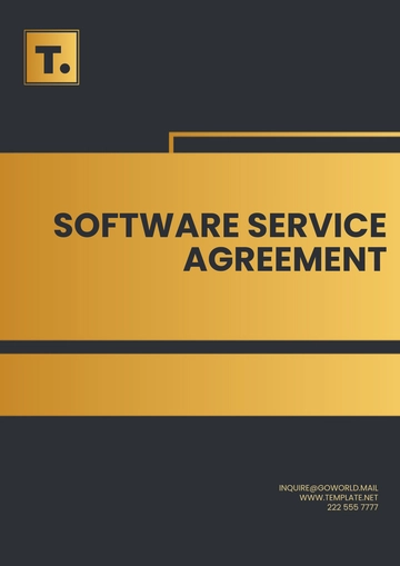 Free Software Service Agreement Template to Edit Online