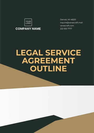 Free Legal Service Agreement Outline Template to Edit Online