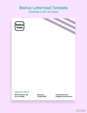 Startup Letterhead Template