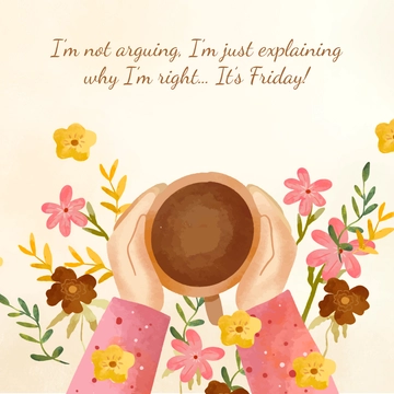 Free Friday Humor Template to Edit Online