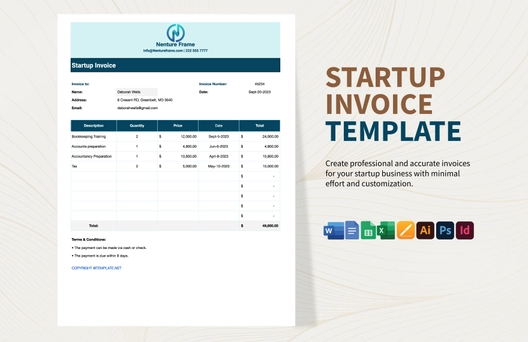 Startup Invoice Template