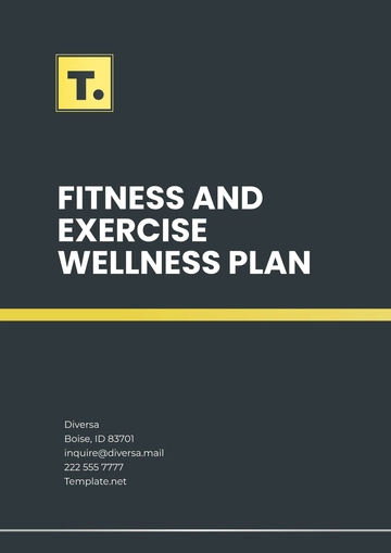 Free Fitness and Exercise Wellness Plan Template to Edit Online