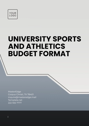 Free University  Sports and Athletics Budget Format Template to Edit Online