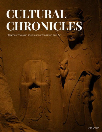 Free Cultural Magazine Template to Edit Online