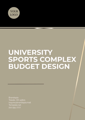 Free University Sports Complex Budget Design Template to Edit Online
