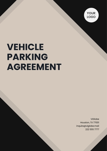 Free Vehicle Parking Agreement Template to Edit Online