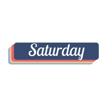 Free Happy Saturday Logo Template to Edit Online