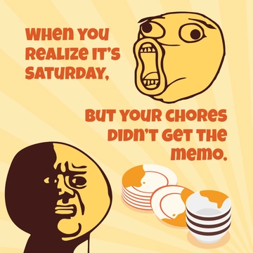 Free Saturday Humor Template to Edit Online