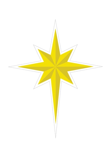 Free Christmas Tree Topper Template to Edit Online