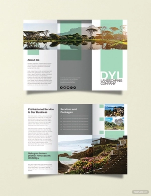 Landscape Company Brochure Template