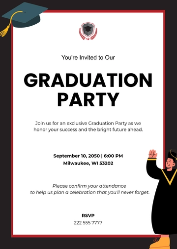 Free College Invitation Template to Edit Online