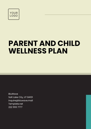 Free Parent and Child Wellness Plan Template to Edit Online