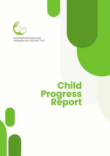 Free Child Progress Report Template to Edit Online