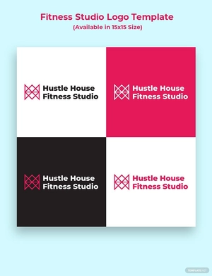 Fitness Studio Logo Template