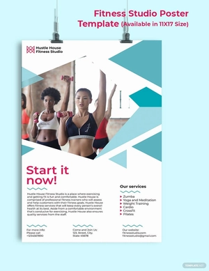 Fitness Studio Poster Template