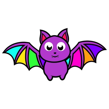Free Colorful Bat Clipart to Edit Online Free Colorful Bat Clipart to Edit Online