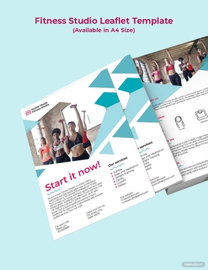 Fitness Studio Leaflet Template