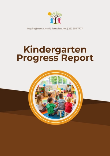 Free Kindergarten Progress Report Outline Template to Edit Online