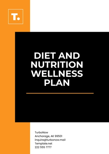 Free Diet and Nutrition Wellness Plan Template to Edit Online