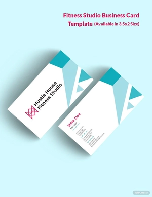 Fitness Studio Business Card Template