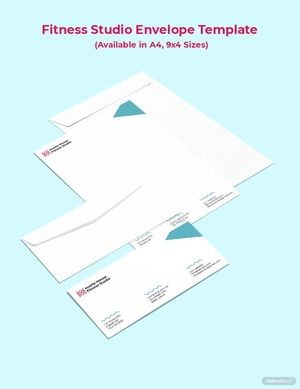 Fitness Studio Envelope Template