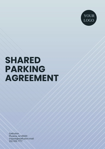 Free Shared Parking Agreement Template to Edit Online