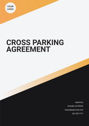 Free Cross Parking Agreement Template to Edit Online