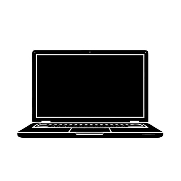 Free Black and White Laptop Clipart to Edit Online Free Black and White Laptop Clipart to Edit Online