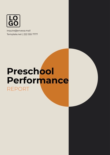 Free Preschool Performance Report Template to Edit Online