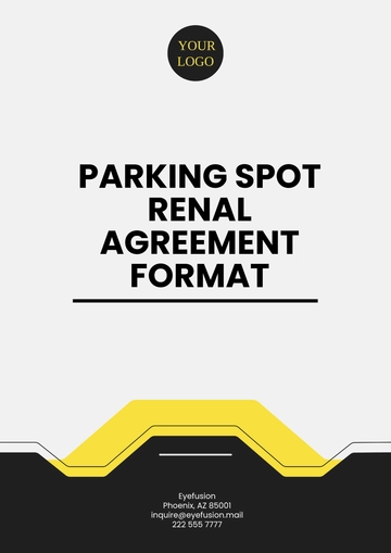 Free Parking Spot Rental Agreement Format Template to Edit Online