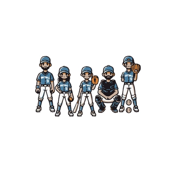 Free Softball Team Clipart to Edit Online