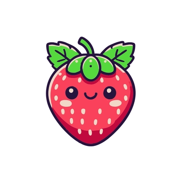 Free Cartoon Strawberry Clipart to Edit Online