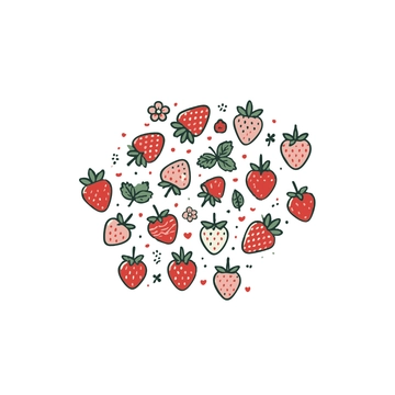 Free Strawberry Pattern Clipart to Edit Online