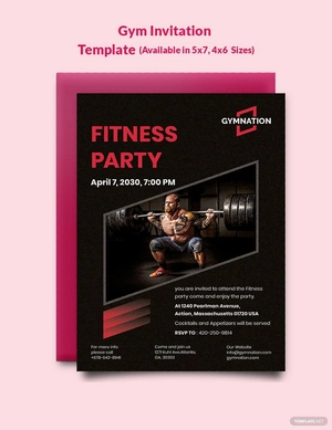 Gym Invitation Template