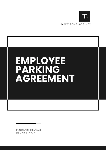 Free Employee Parking Agreement Template to Edit Online