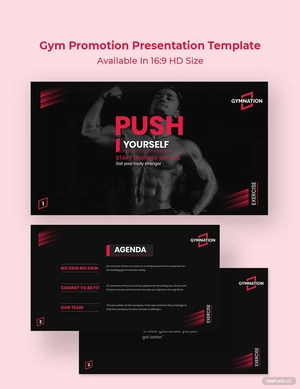 Gym Promotion Presentation Template Gym Promotion Presentation Template