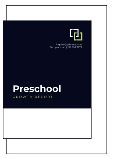 Free Preschool Growth Report Layout Template to Edit Online
