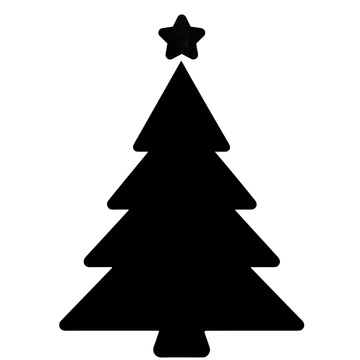 Free Christmas Tree Silhouette Template to Edit Online