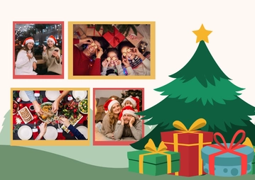 Free Christmas Tree Collage Template to Edit Online