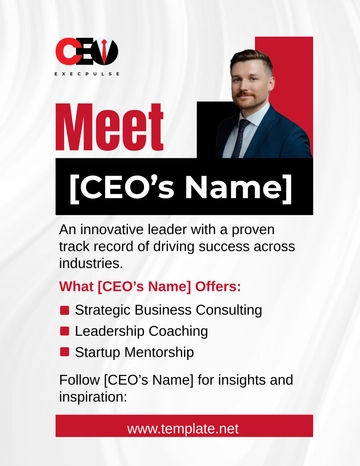 Free CEO Flyer Template to Edit Online