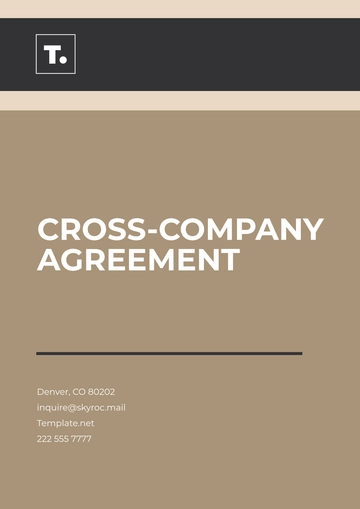 Free Cross-Company Agreement Template to Edit Online